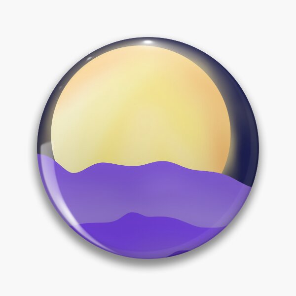Item preview, Beautiful violet night sky illustration with moon designed and sold by Cosmos726.