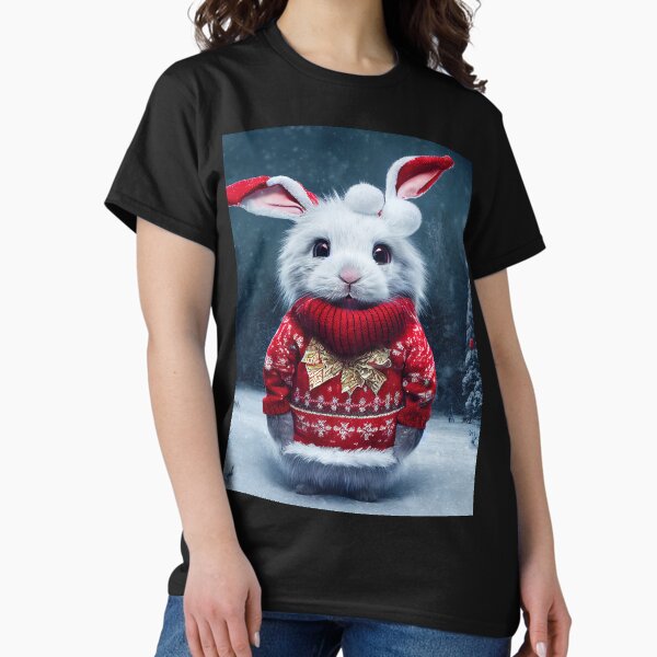 Item preview, Cute Christmas bunny designed and sold by art8085.