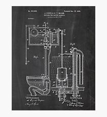 Toilet Cistern Patent Photographic Print