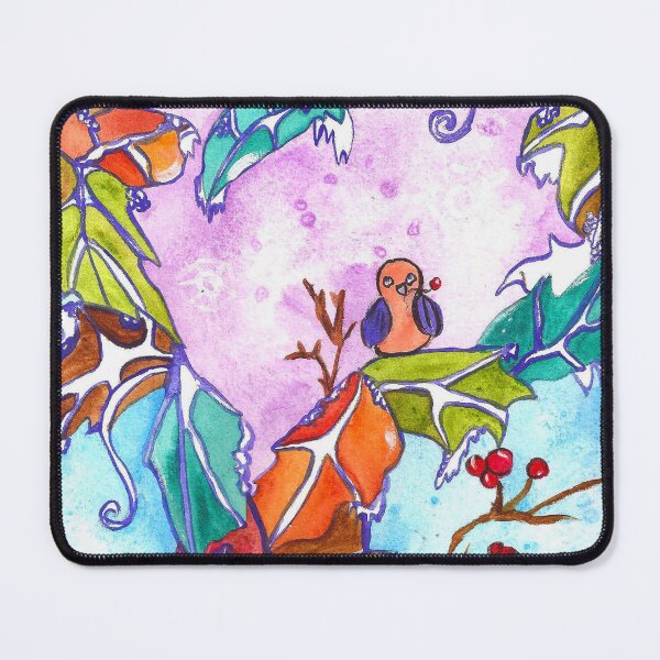 Item preview, Winter Heart and a winter bird designed and sold by Niina Niskanen.