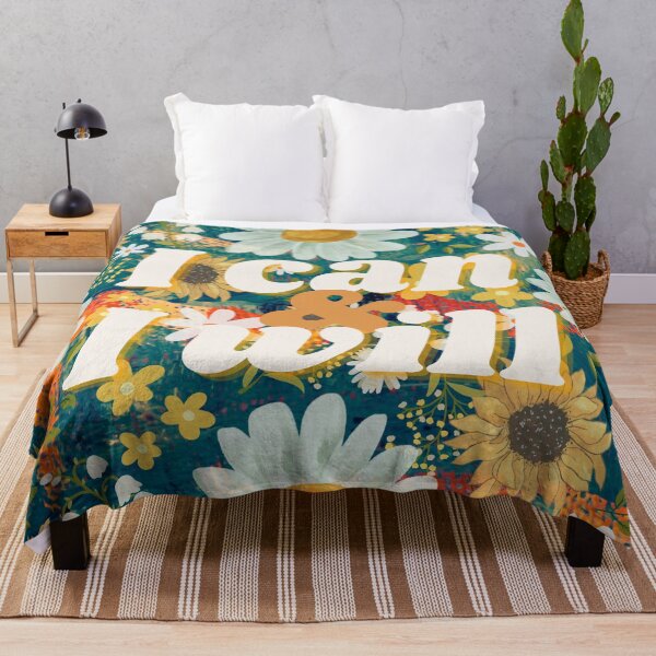 Item preview, I can and I will - Flower pattern theme designed and sold by LaartStudio.