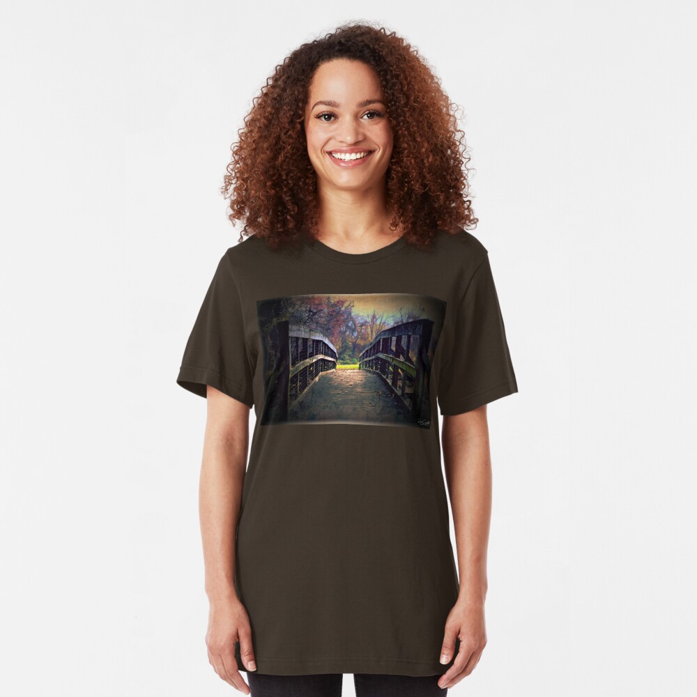 A Bridge to Autumn Slim Fit T-Shirt
