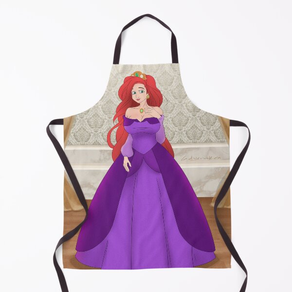 Item preview, Redhead Lady Long Hair Purple Dress designed and sold by ladykraken.