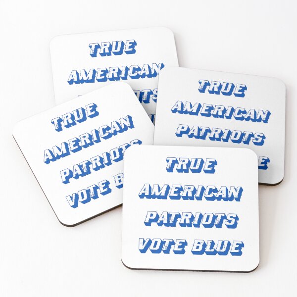 Item preview, TRUE AMERICAN PATRIOTS VOTE BLUE designed and sold by AlienFrogTees.