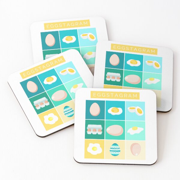 Item preview, Eggstagram Funny Egg Colourful Retro Vintage Yellow Easter instagood designed and sold by marie-inks.