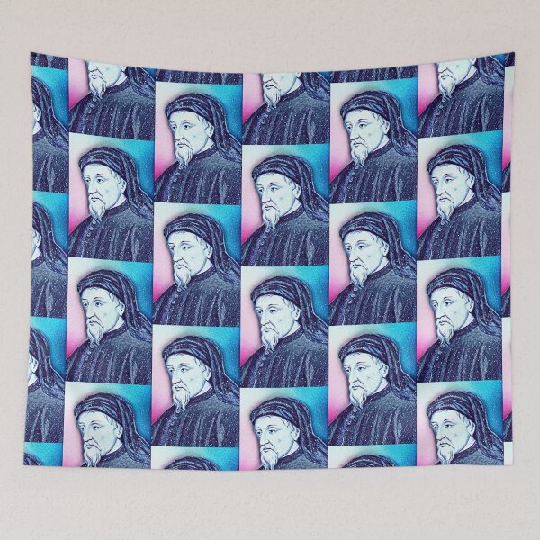 Item preview, Geoffrey Chaucer Artwork | Geoffrey Chaucer Portrait | Geoffrey Chaucer Wall Art  designed and sold by Suyogsonar25.