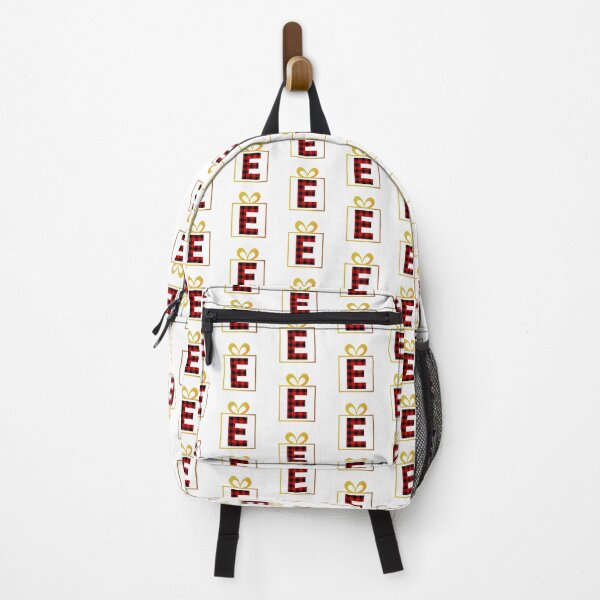 Item preview, Christmas Buffalo Plaid Letter E designed and sold by Coffee Lifestyle.