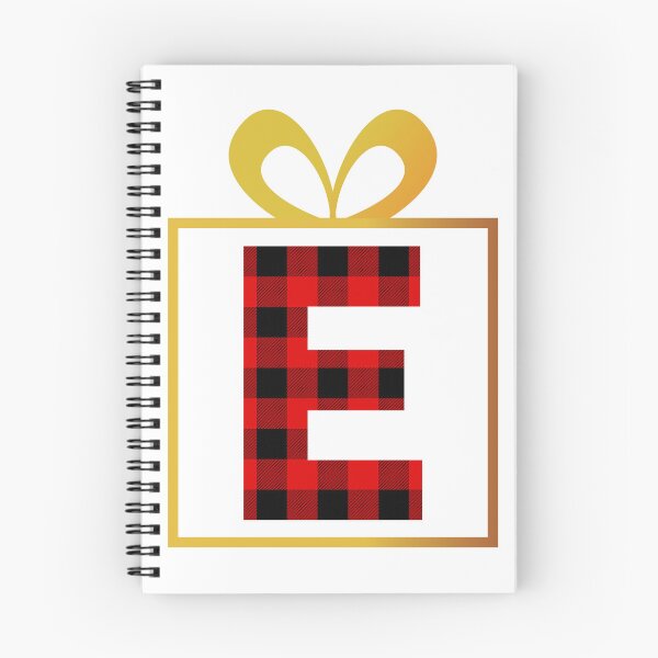 Item preview, Christmas Buffalo Plaid Letter E designed and sold by Lyssarien.