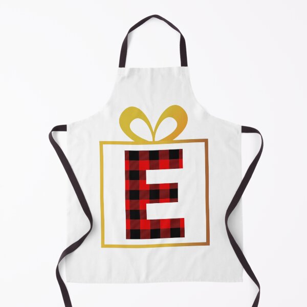Item preview, Christmas Buffalo Plaid Letter E designed and sold by Coffee Lifestyle.