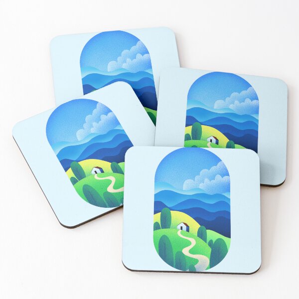 Item preview, Green landscape designed and sold by Moniartprints.
