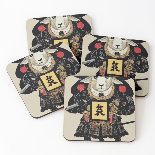 Item preview, Samurai Sheep Ai Art, Budo, Japanese designed and sold by ArtificialEye.