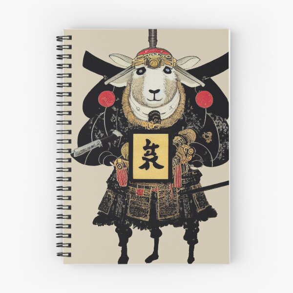 Artikelvorschau, Samurai-Schaf-Ai-Kunst, Budo, Japanisch entworfen und verkauft von ArtificialEye.