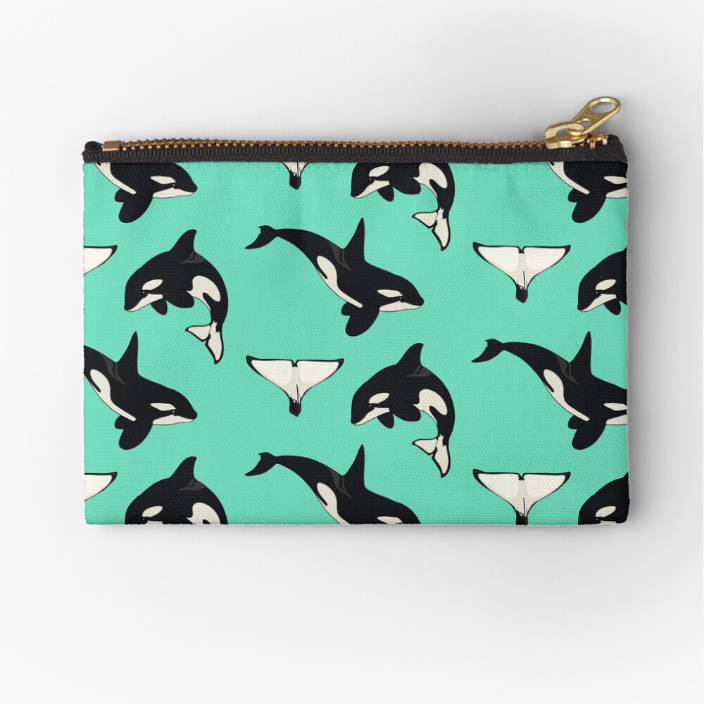 Orca Whale Zipper Pouch