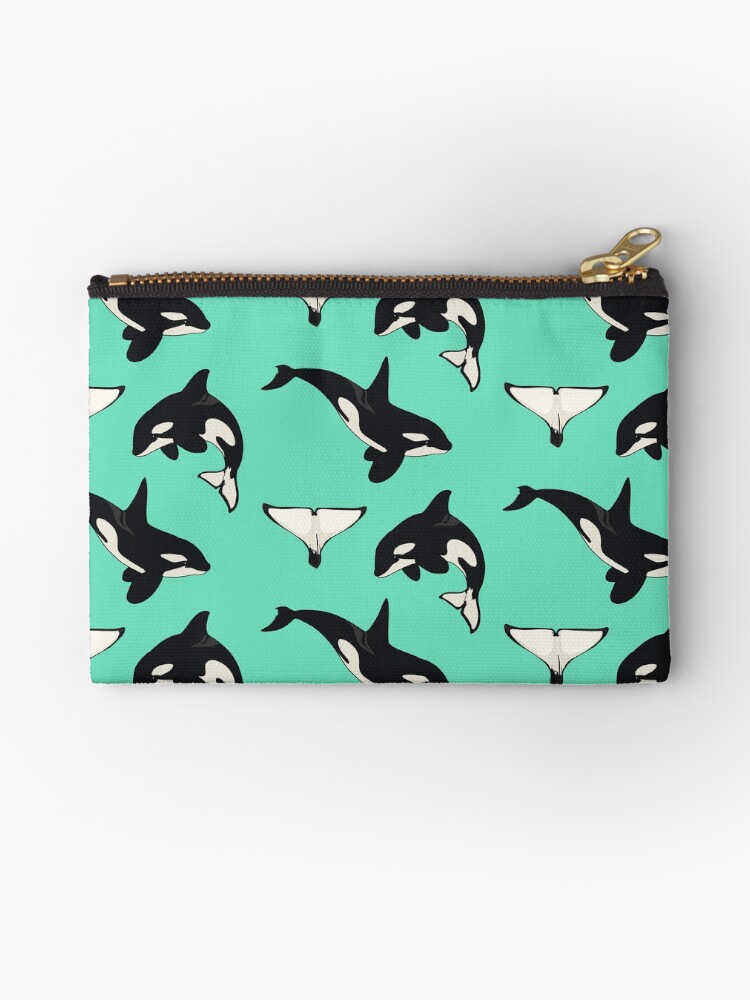 Thumbnail 1 of 4, Zipper Pouch, Orca Whale designed and sold by mylenetax.