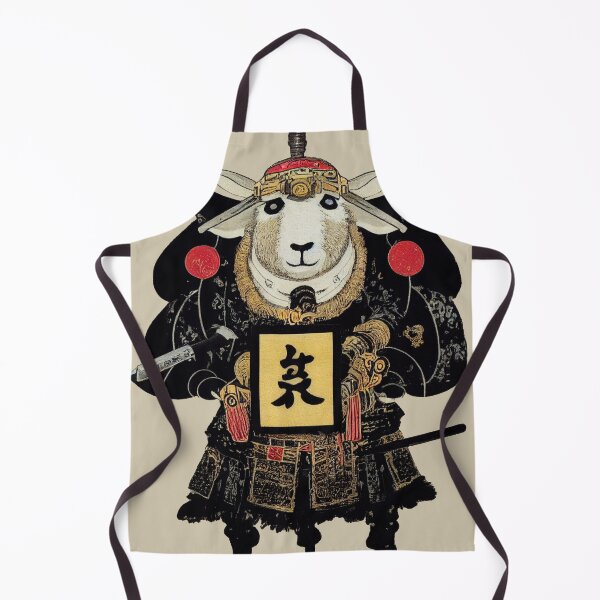 Item preview, Samurai Sheep Ai Art, Budo, Japanese designed and sold by ArtificialEye.