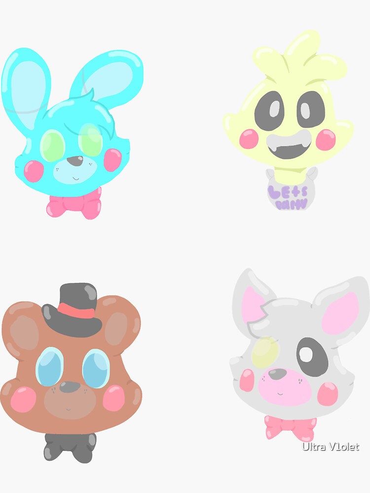 Five Nights at Freddys - Mini-Game Sprites - Set 1 Sticker for Sale by  Retr8bit