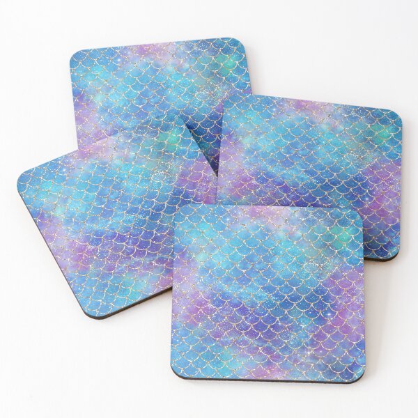 Item preview, Mermaid Scale Glitter Pattern Print Seamless designed and sold by MamaNeeaDesigns.