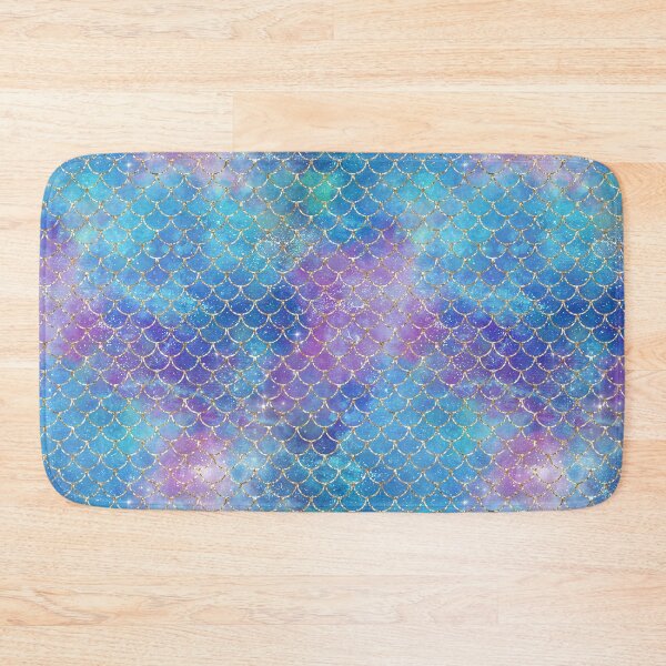 Item preview, Mermaid Scale Glitter Pattern Print Seamless designed and sold by MamaNeeaDesigns.