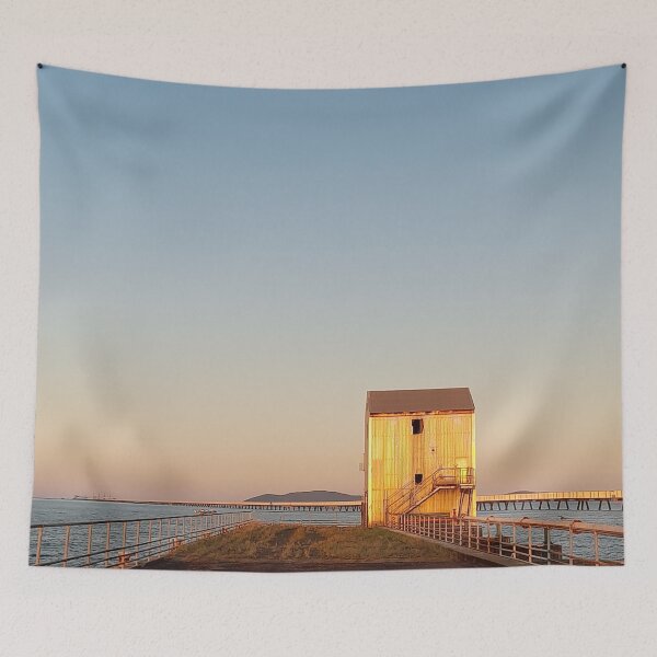 Item preview, Lucinda Jetty Shed at Sunset designed and sold by Beverley Teske.
