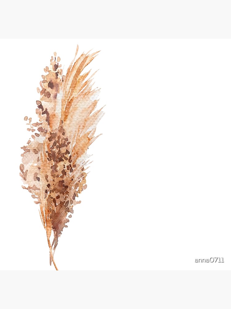 Pampas grass watercolor Poster for Sale by anna0711