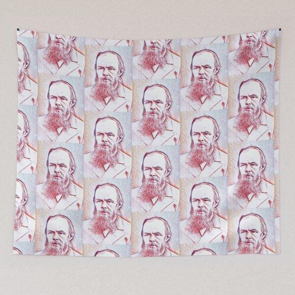 Item preview, Fyodor Dostoevsky Artwork | Fyodor Dostoevsky Portrait | Fyodor Dostoevsky Wall Art designed and sold by Suyogsonar25.