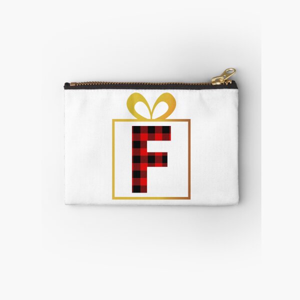 Item preview, Christmas Buffalo Plaid Letter F designed and sold by Coffee Lifestyle.