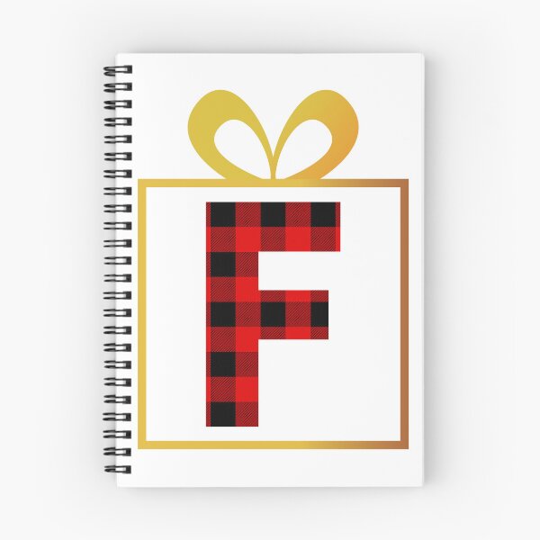 Item preview, Christmas Buffalo Plaid Letter F designed and sold by Coffee Lifestyle.
