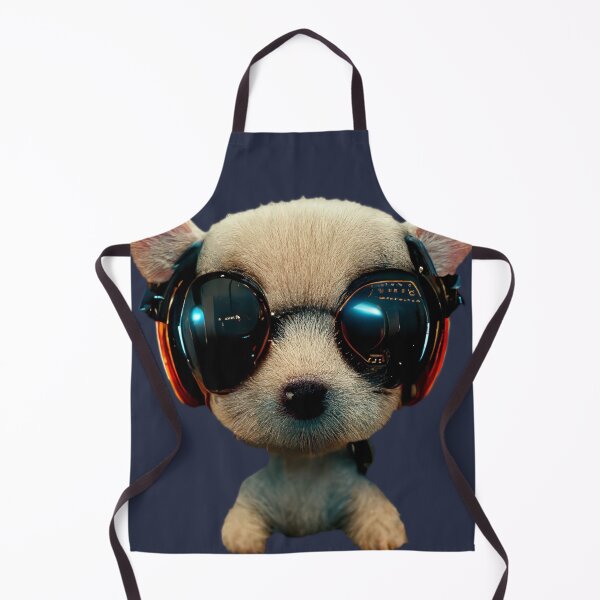 Item preview, 3D Cyber Dog with Sunglasses & Headphones designed and sold by ArtificialEye.