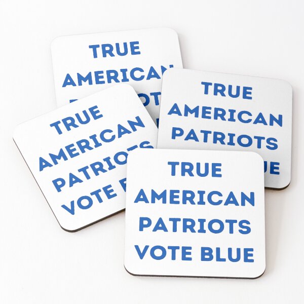 Item preview, True American Patriots Vote Blue designed and sold by AlienFrogTees.