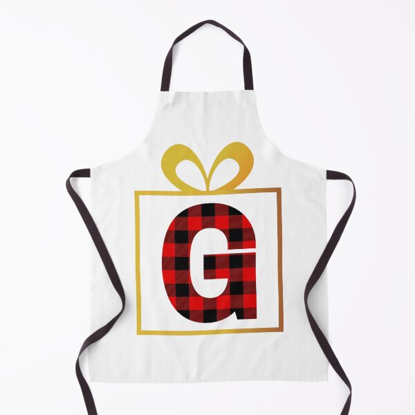 Item preview, Christmas Buffalo Plaid Letter G designed and sold by Coffee Lifestyle.