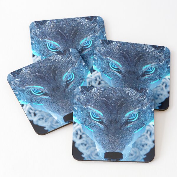 Item preview, Ice crystal wolf designed and sold by AI1artist.