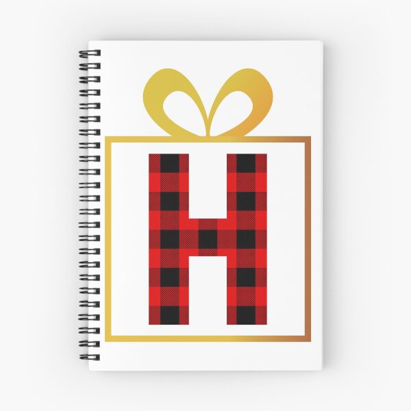 Item preview, Christmas Buffalo Plaid Letter H designed and sold by Coffee Lifestyle.