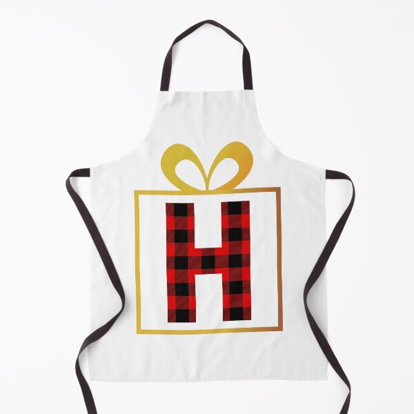 Item preview, Christmas Buffalo Plaid Letter H designed and sold by Coffee Lifestyle.