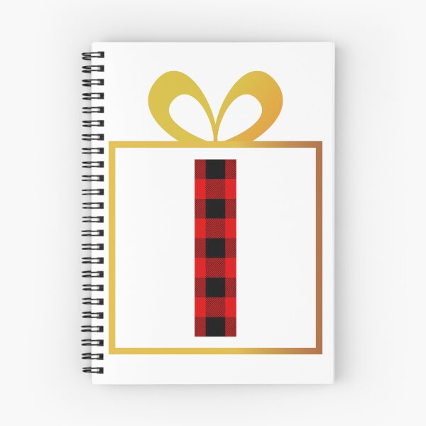 Item preview, Christmas Buffalo Plaid Letter I designed and sold by Lyssarien.