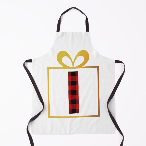 Item preview, Christmas Buffalo Plaid Letter I designed and sold by Coffee Lifestyle.