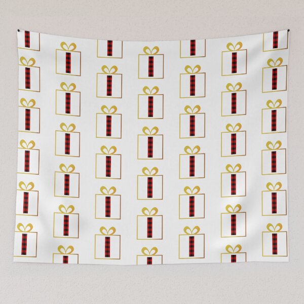 Item preview, Christmas Buffalo Plaid Letter I designed and sold by Coffee Lifestyle.