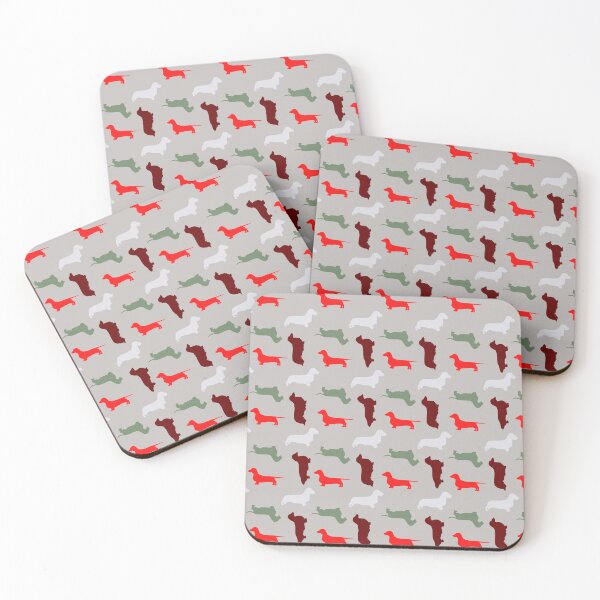 Item preview, "Ash & Embers" - Christmas Dachshund Pattern  designed and sold by CanisPicta.