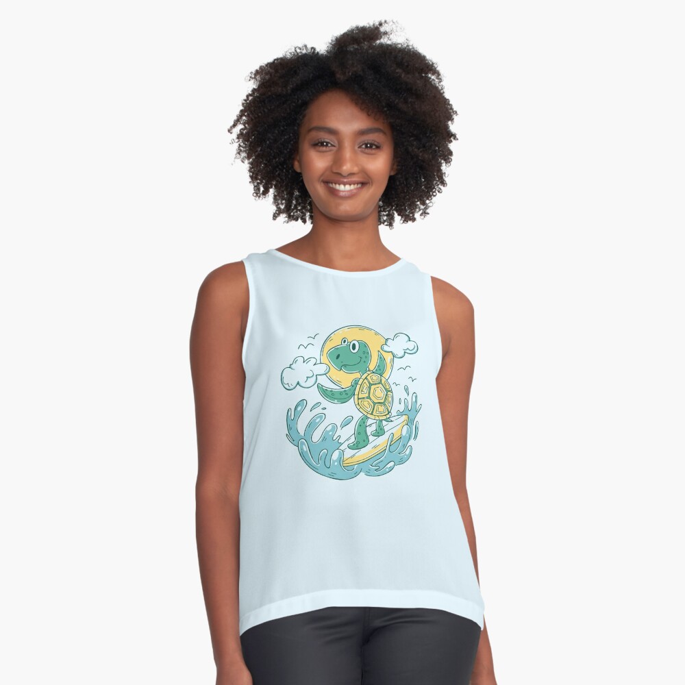 Surfing Turtle Youth T-Shirt — Nick Fasnacht Illustration & Design