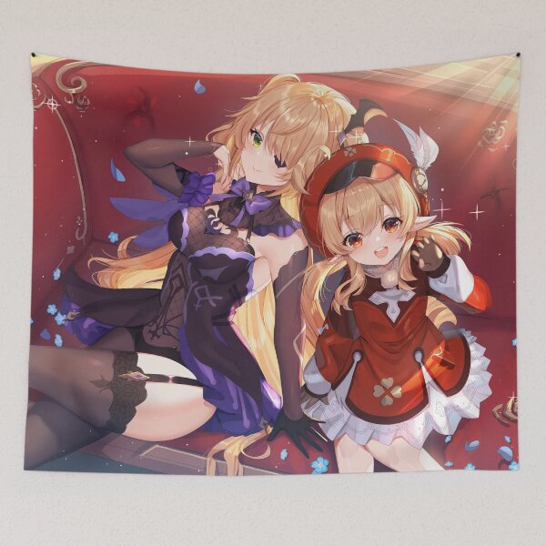 Item preview, Fischl & Klee Genshin Impact designed and sold by genshinwaifus.