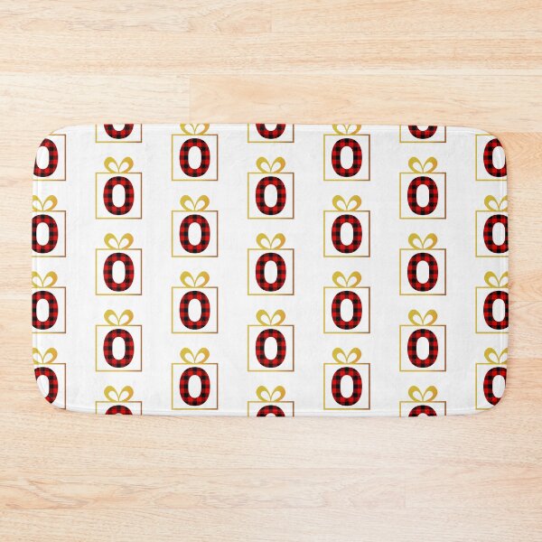 Item preview, Christmas Buffalo Plaid Letter O designed and sold by Coffee Lifestyle.