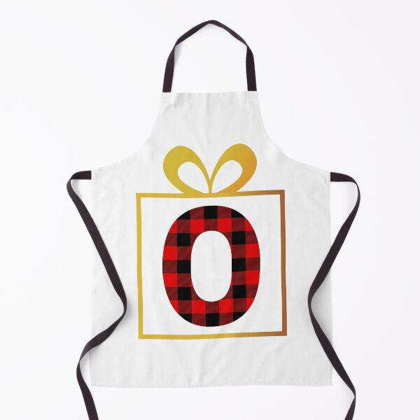Item preview, Christmas Buffalo Plaid Letter O designed and sold by Coffee Lifestyle.