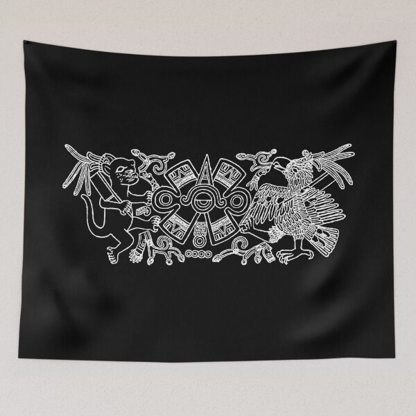 Item preview, Old Mexican Cultures_Jaguar and Eagle_Sunsymbol designed and sold by Akoa.