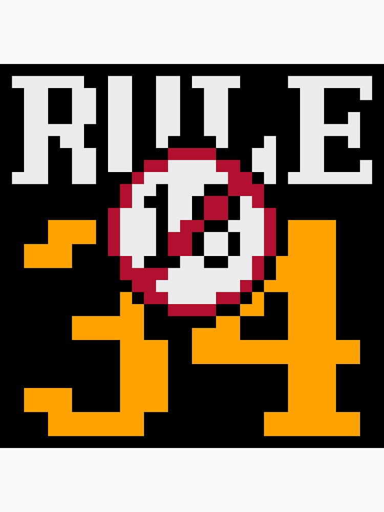 Rule 34 Pixel Art Sticker For Sale By Noblocky Redbubble