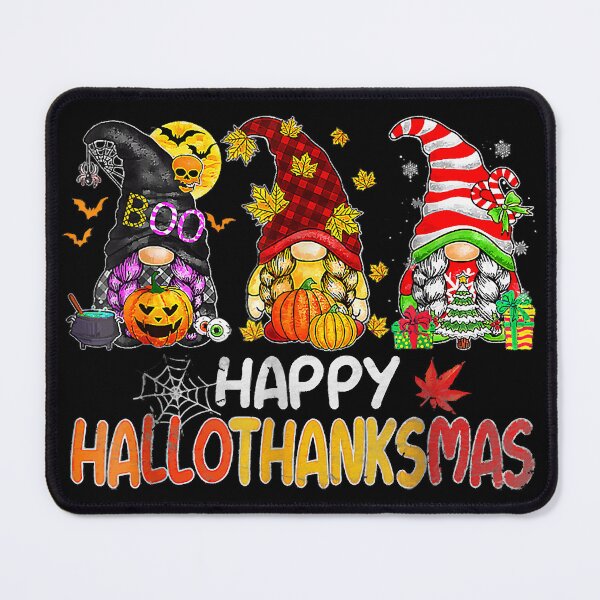 Item preview, Happy HalloThanksMas Gnomes Halloween Thanksgiving Christmas designed and sold by IsraelCastro.
