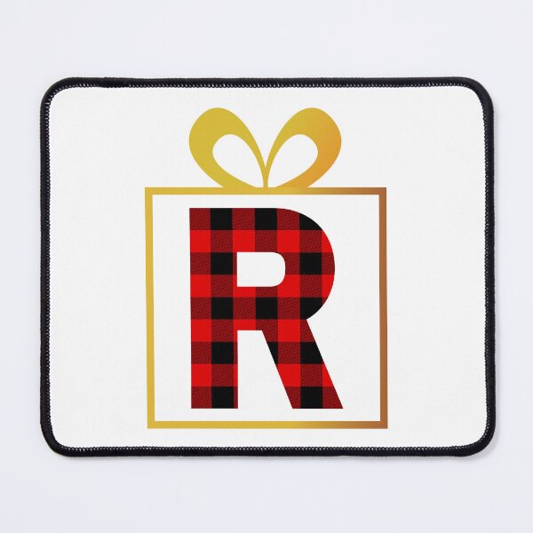 Item preview, Christmas Buffalo Plaid Letter R designed and sold by Coffee Lifestyle.
