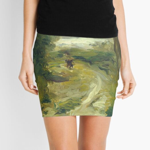 Landscape Between Storms Oil Painting by Auguste Renoir Mini Skirt