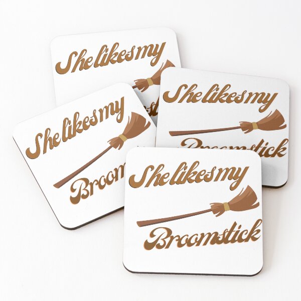 Item preview, Funny She Likes My Broomstick  designed and sold by TheCreativeFab.