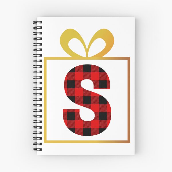 Item preview, Christmas Buffalo Plaid Letter S designed and sold by Coffee Lifestyle.