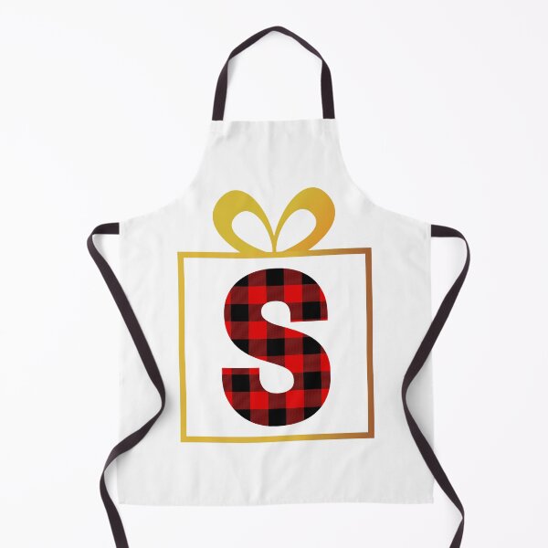 Item preview, Christmas Buffalo Plaid Letter S designed and sold by Coffee Lifestyle.