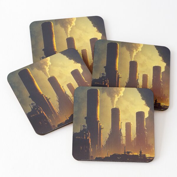 Item preview, Atom Punk Cityscape designed and sold by AM FineArtPrints.